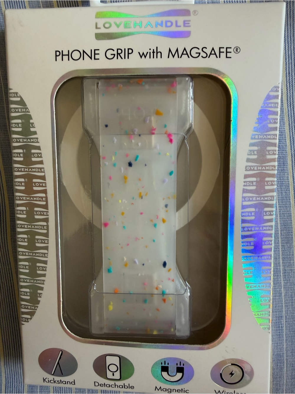 LoveHandle Pro Confetti Confetti Phone Grip with MagSafe New - Picture 2 of 7
